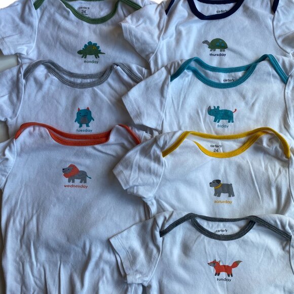 Days of the Week Onsie Bundle Set S/7 - Picture 1 of 5